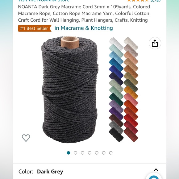 HANDMADE MACRAME HAT HANGER!! - Picture 11 of 12